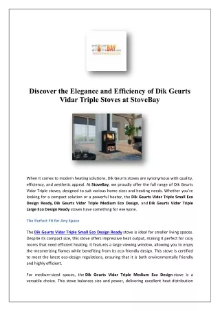 Best Swedish Wood Burning Stove UK | StoveBay