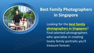 Best Family Photographers in Singapore