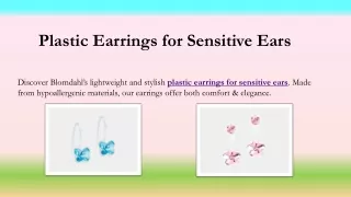 Plastic Earrings for Sensitive Ears