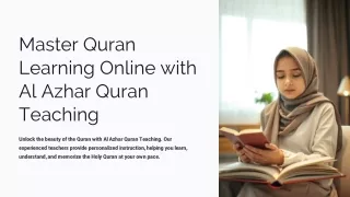 Master Quran Learning Online with Al Azhar Tutors