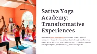 Sattva Yoga Academy: Teacher Reviews and Student Experiences