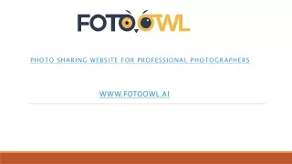 FOTOOWL is Best Photo Sharing Website for Photographers