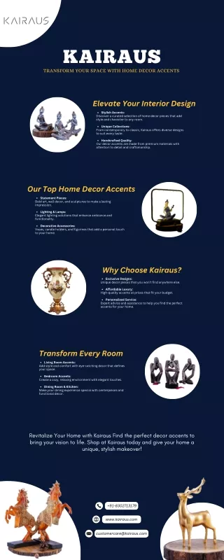 Elevate Your Space with Kairaus Home Decor Accents