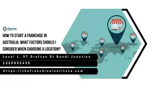 How to Start a Franchise in Australia with Right Location?