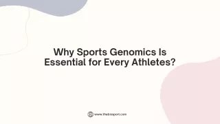 Why Sports Genomics Is Essential for Every Athletes