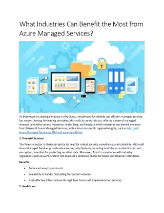 What Industries Can Benefit the Most from Azure Managed Services?