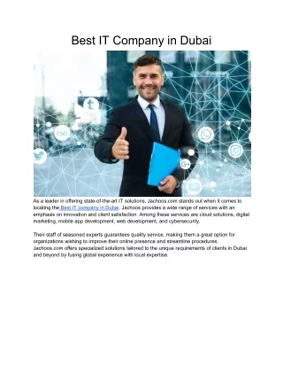 Best IT Company in Dubai