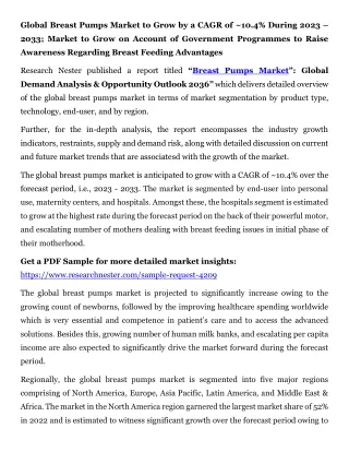 Breast Pumps Market