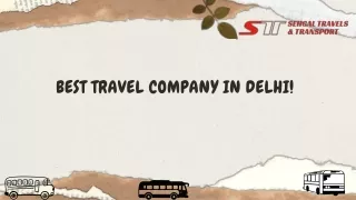 Best travel company in Delhi