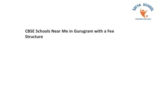 CBSE Schools Near Me in Gurugram with a Fee Structure