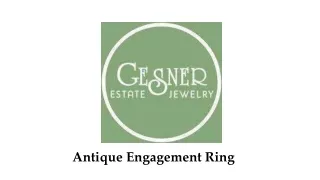 Art Deco Engagement Rings, Vintage & Antique Engagement Ring