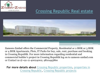 Crossing Republic Real estate