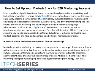 How to Set Up Your Martech Stack for B2B Marketing Success?