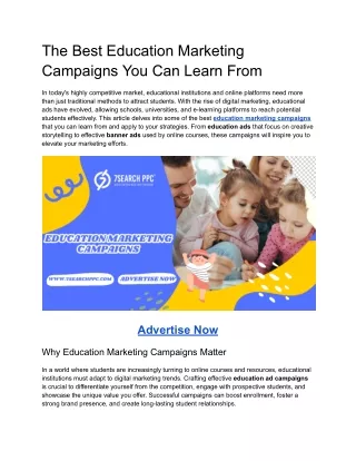 The Best Education Marketing Campaigns You Can Learn From