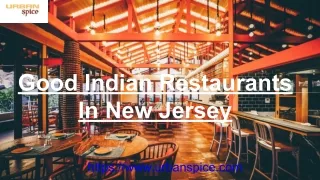 Good Indian Restaurants In New Jersey