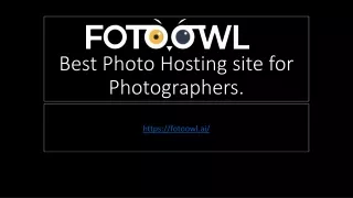 Best Photo Hosting site for Photographers