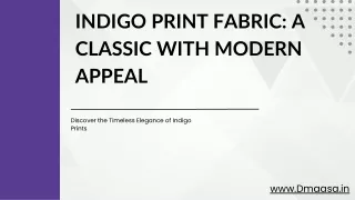 Indigo Print Fabric: A Classic with Modern Appeal