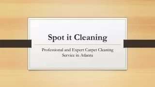 Professional and Expert Carpet Cleaning Service in Atlanta