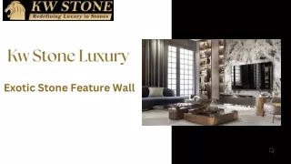 Exotic Stone Feature Wall  - KW Stone Luxury