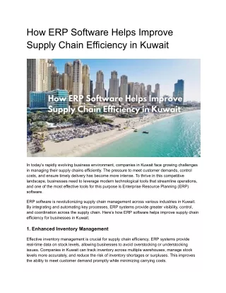 _ERP Software Kuwait