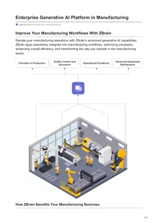 Enterprise Generative AI Platform in Manufacturing