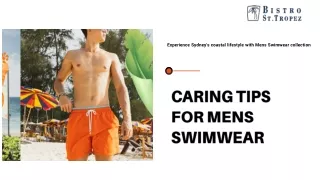 Caring Tips for Mens Swimwear