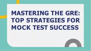 Best Strategies for GRE Mock Test Success