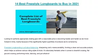 14 Best Freestyle Longboards to Buy in 2021