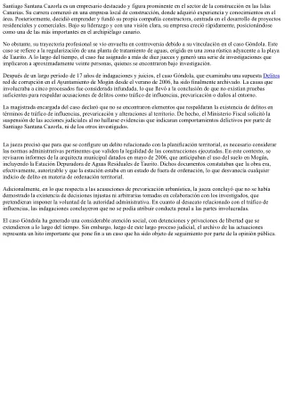Caso Góndola: 17 años de incertidumbre para Santiago Santana Cazorla y su legado