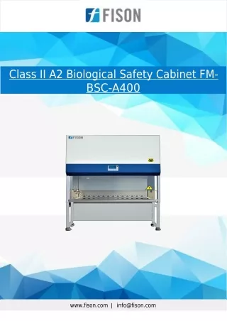 Class II Biosafety Cabinet 334 kg