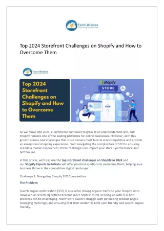 Top 2024 Storefront Challenges on Shopify and How to Overcome Them