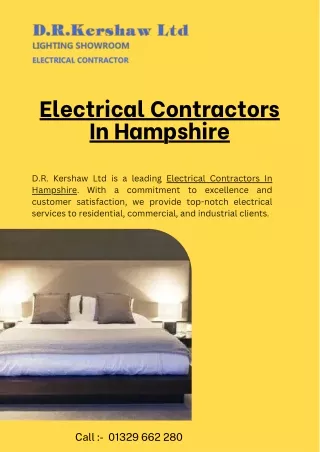 Electrical Contractors In Hampshire