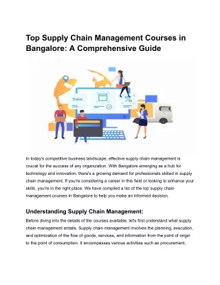 Top Supply Chain Management Courses in Bangalore_ A Comprehensive Guide