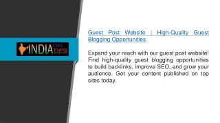 Guest Post Website  High-Quality Guest Blogging Opportunities