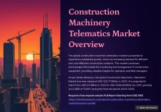 Construction Machinery Telematics Market Segmentations, Regional Analysis