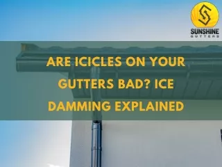 Are Icicles On Your Gutters Bad Ice Damming Explained