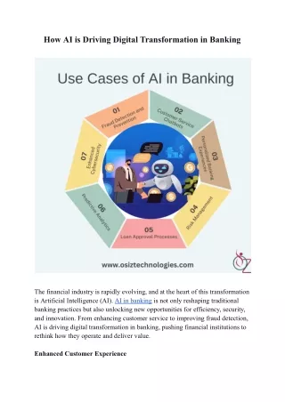 How AI is Driving Digital Transformation in Banking