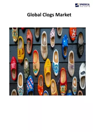 Global Clogs Market Size, Forecasts To 2033