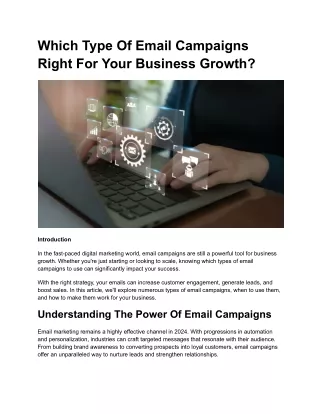 Which Type Of Email Campaigns Right For Your Business Growth