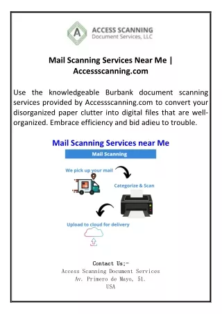 Mail Scanning Services Near Me  Accessscanning.com