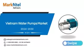 Vietnam Water Pumps Market Research Report Forecast (2024-2030)