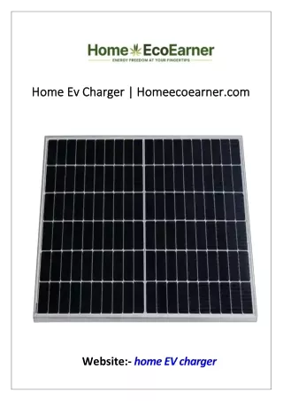 Home Ev Charger  Homeecoearner.com