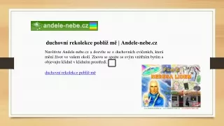 duchovní rekolekce poblíž mě | Andele-nebe.cz