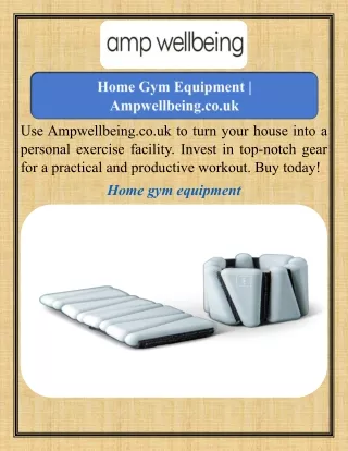 Home Gym Equipment   Ampwellbeing.co.uk