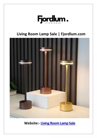 Living Room Lamp Sale  Fjordlum.com