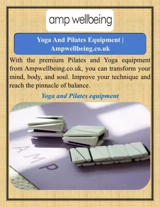 Yoga And Pilates Equipment   Ampwellbeing.co.uk