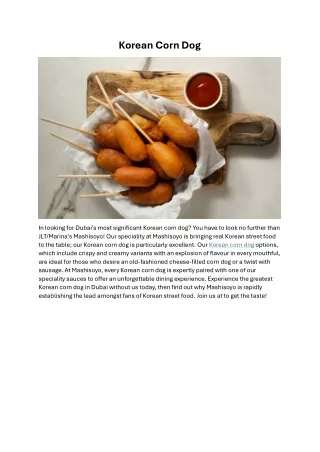 Korean Corn Dog