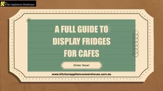 A Full Guide to Display Fridges for Cafes