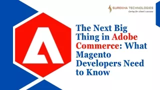 Next Big Thing in Adobe Commerce Magento Developers need to know