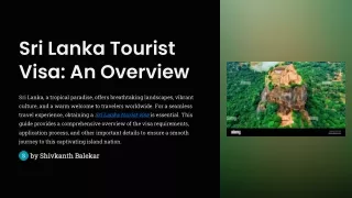 Fast Track Your Adventure with a Sri Lanka Tourist Visa!